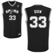 Adidas Boris Diaw San Antonio Spurs Road Swingman NBA Jersey - Black