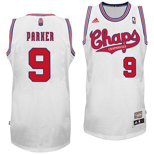 Adidas Tony Parker San Antonio Spurs Swingman Jersey - Home ABA Hardwood Classic NBA Jersey - White