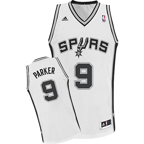 Adidas Tony Parker San Antonio Spurs Swingman Revolution 30 Home NBA Jersey - White