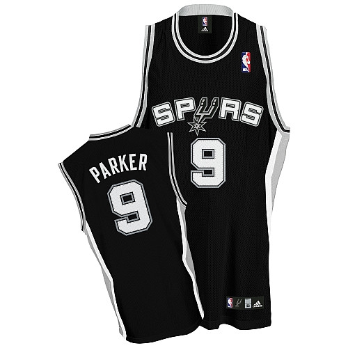 Adidas Tony Parker San Antonio Spurs Road Swingman NBA Jersey - Black