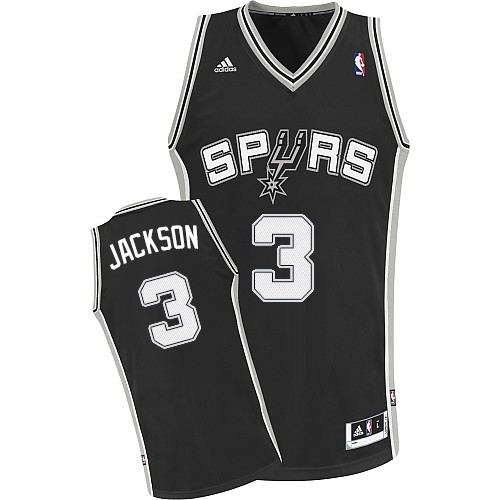 Adidas Stephen Jackson San Antonio Spurs Road Authentic NBA Jersey - Black