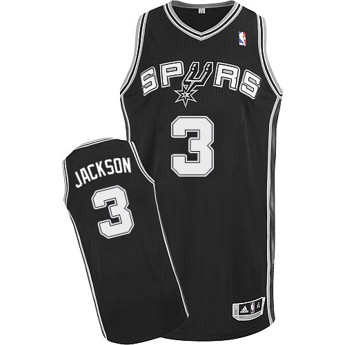 Adidas Stephen Jackson San Antonio Spurs Road Swingman NBA Jersey - Black
