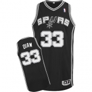 Adidas Boris Diaw San Antonio Spurs Road Authentic NBA Jersey - Black
