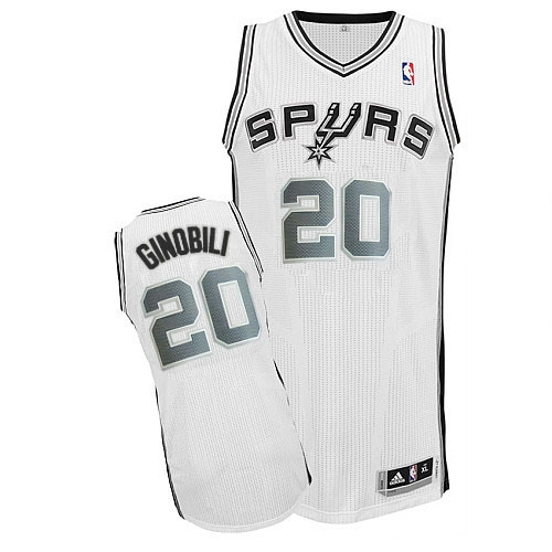 Adidas Manu Ginobili San Antonio Spurs Swingman Jersey - Home New Revolution 30 NBA Jersey - White
