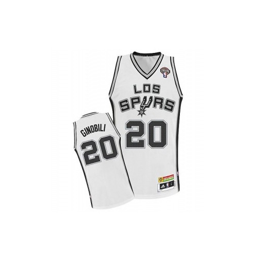 Adidas Manu Ginobili San Antonio Spurs Authentic Latin Nights NBA Jersey - White