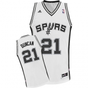 Adidas Tim Duncan San Antonio Spurs Youth Swingman NBA Jersey - White