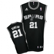 Adidas Tim Duncan San Antonio Spurs Road Authentic NBA Jersey - Black