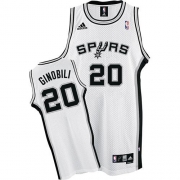 Adidas Manu Ginobili San Antonio Spurs Home Swingman NBA Jersey - White