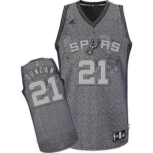 Adidas Tim Duncan San Antonio Spurs Swingman Static Fashion NBA Jersey - Grey