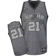Adidas Tim Duncan San Antonio Spurs Authentic Static Fashion NBA Jersey - Grey