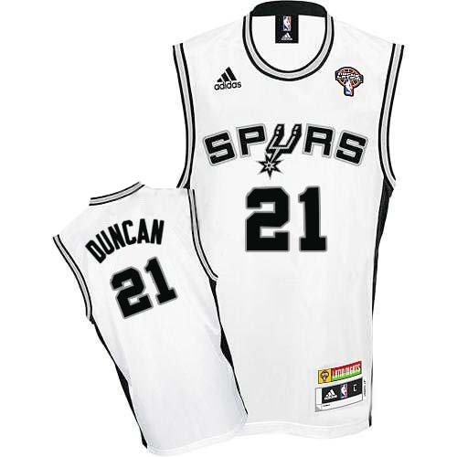 Adidas Tim Duncan San Antonio Spurs Swingman Home Latin Nights NBA Jersey - White