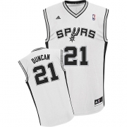 Adidas Tim Duncan San Antonio Spurs Swingman Revolution 30 Home NBA Jersey - White