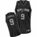 Adidas Tony Parker San Antonio Spurs Swingman Grey Groove NBA Jersey - Black